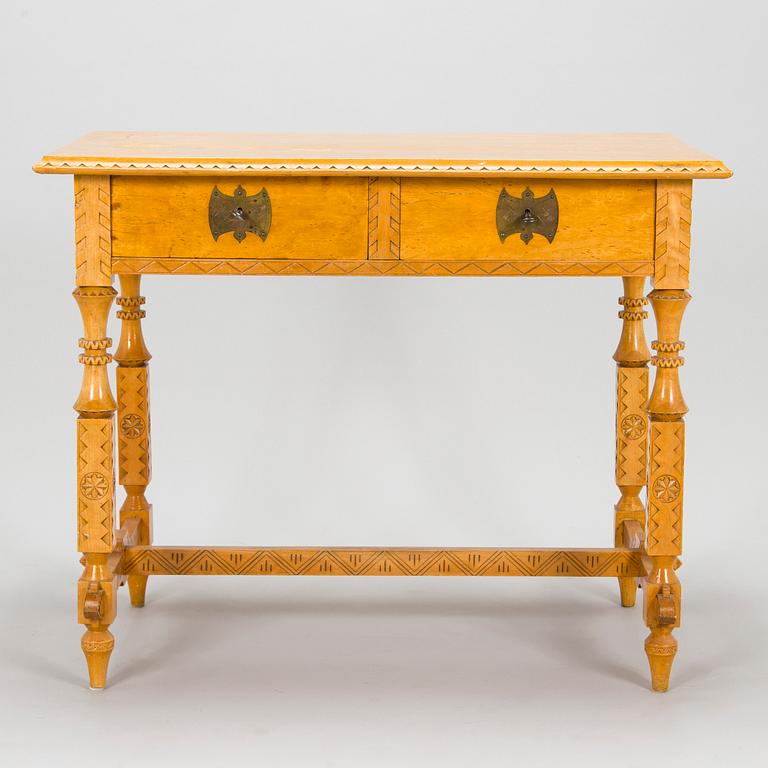 Yrjö Blomstedt, kirjoituspöytä ja jakkara, 1898.