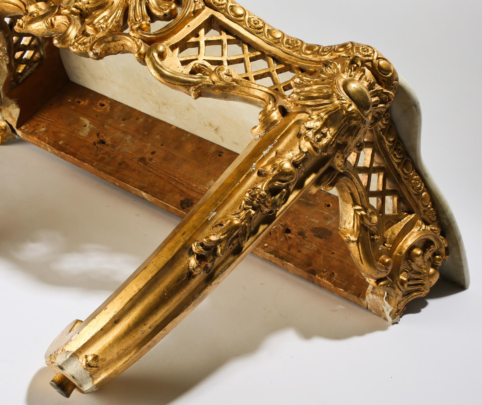 KONSOLBORD, nyrokoko, sent 1800-tal.