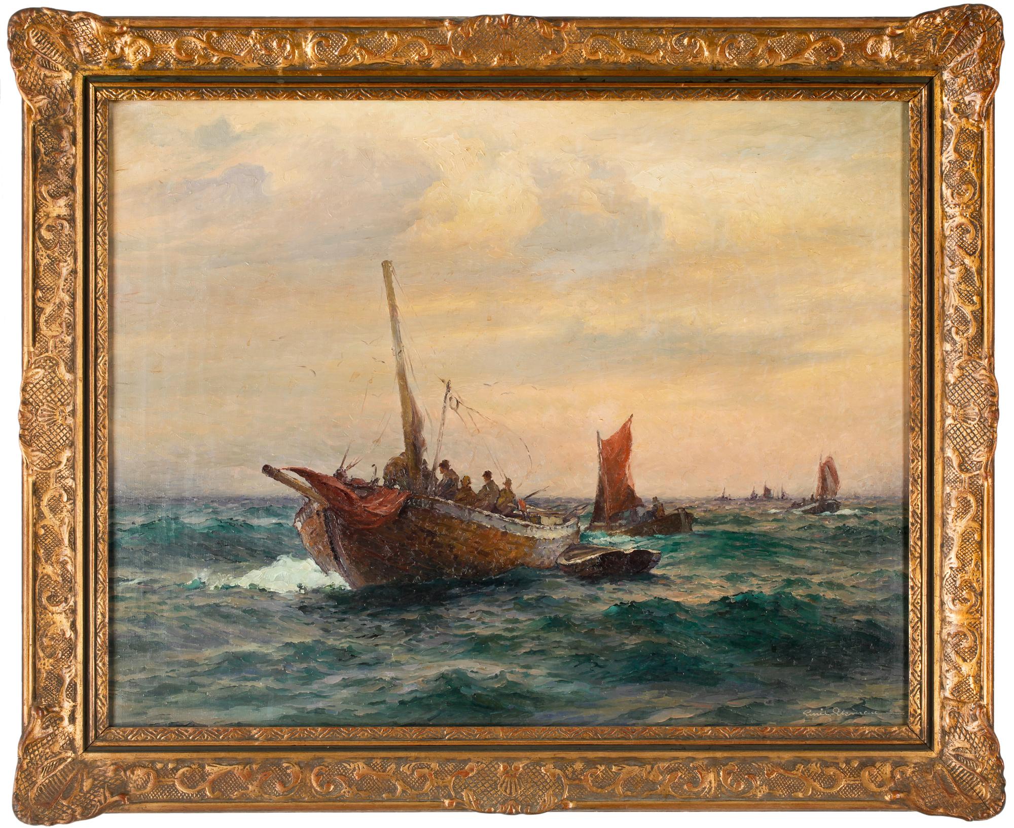 EMIL EKMAN, olja på duk, sign.