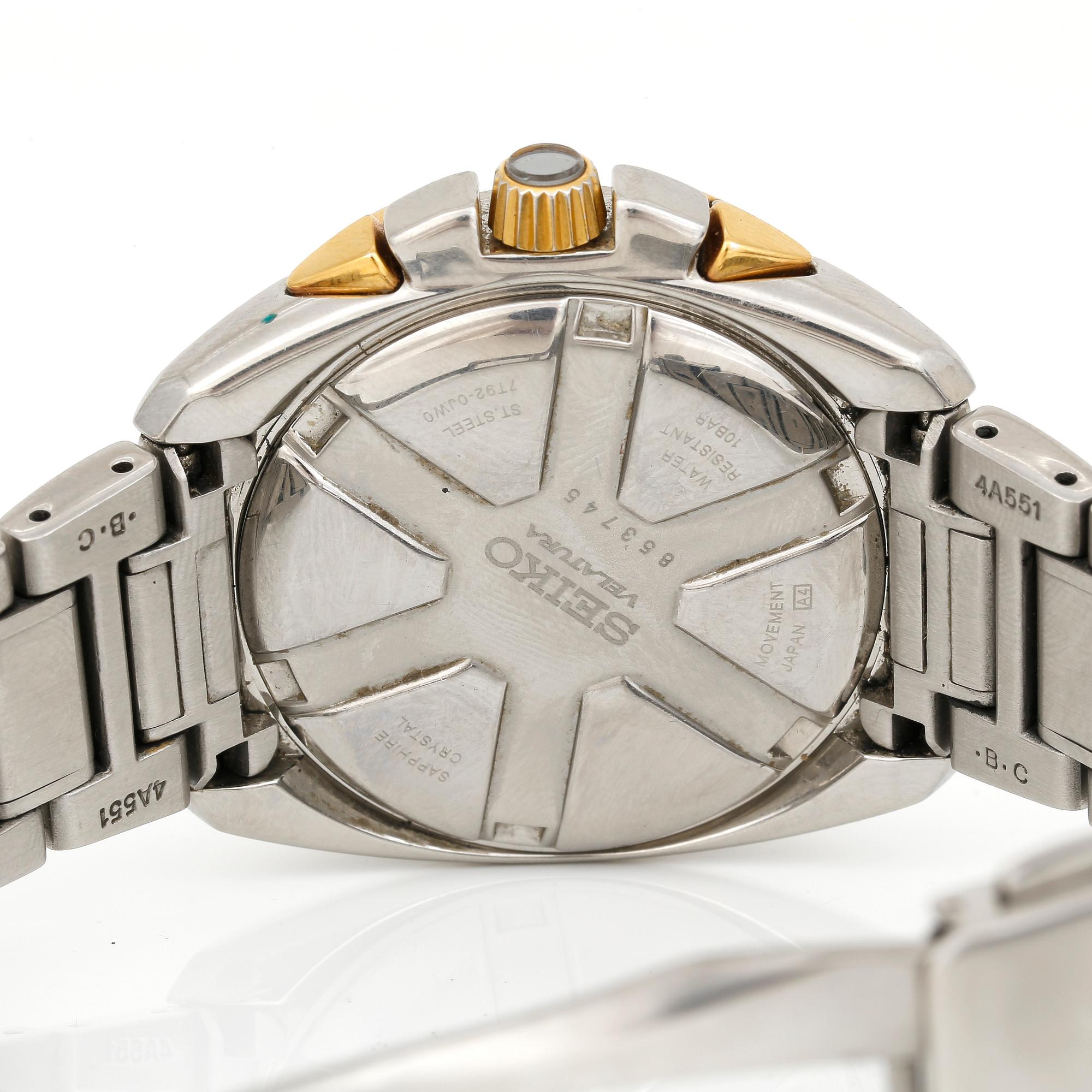 DAMARMBANDSUR, Seiko Velatura Chronograf.