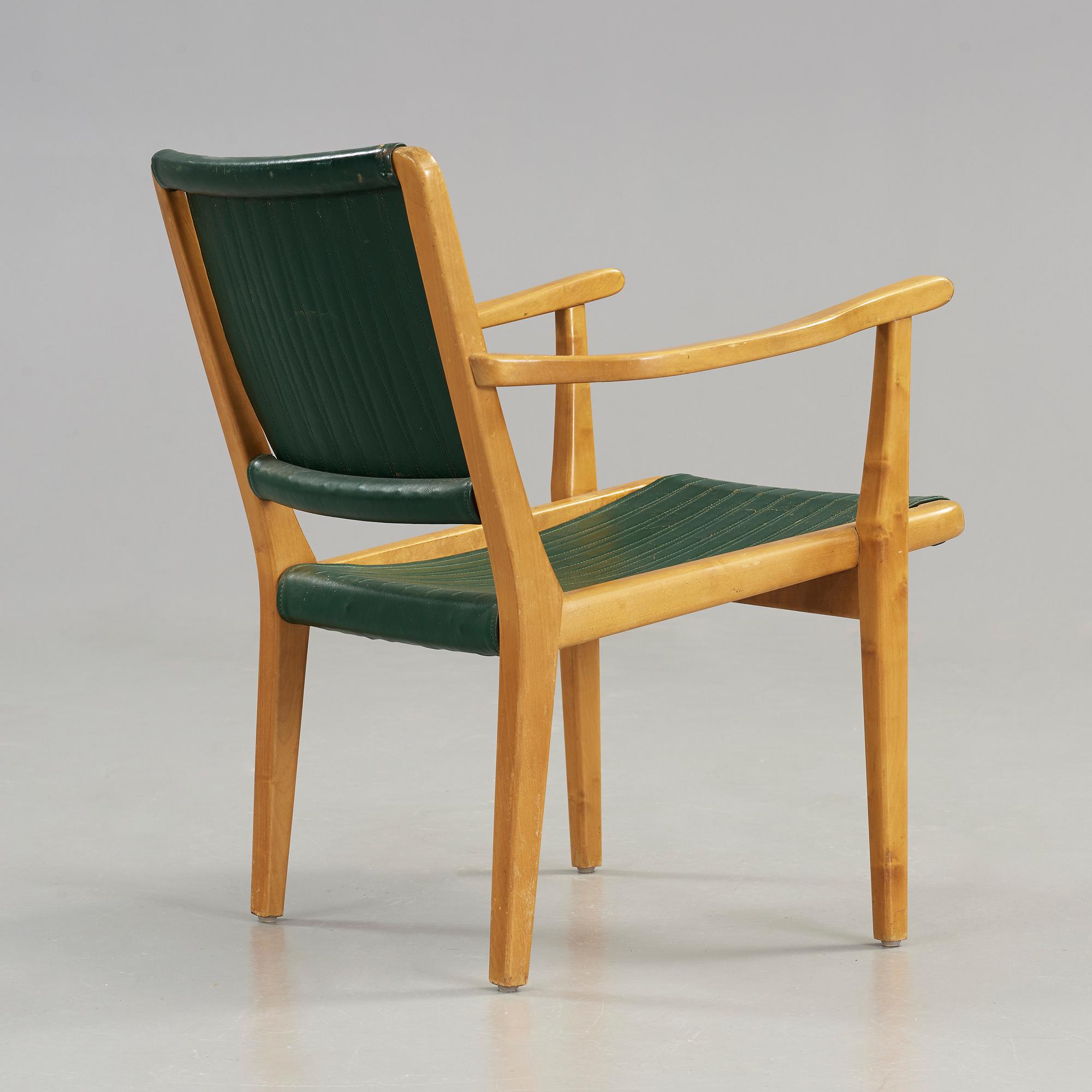 KARMSTOL, Axel Larsson, Svenska Möbelfabrikerna Bodafors, 1930-/40-tal. Modellen formgiven 1936.