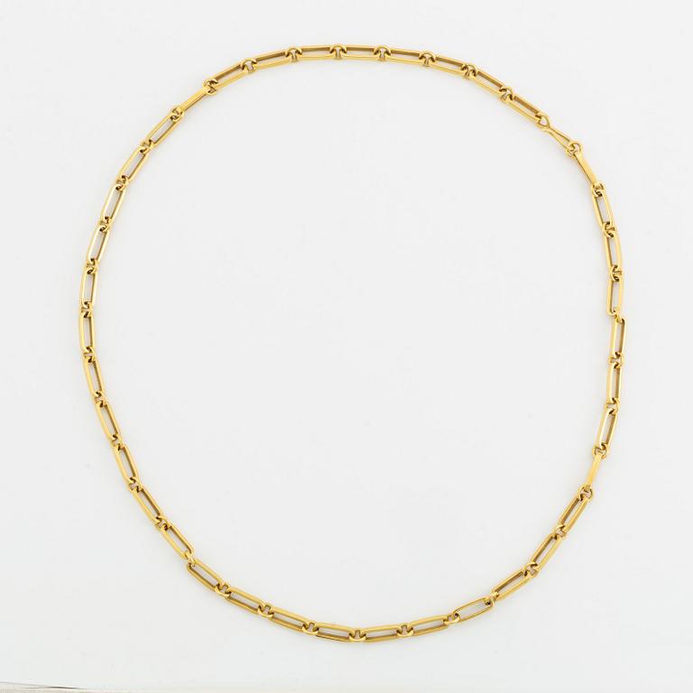 Jan Brunk, a 20K gold necklace, Stockholm 1987.