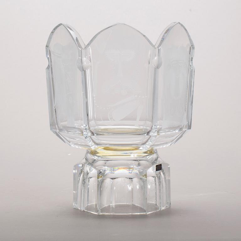 SKÅL, glas, design Max Walter Svanberg, Kosta Crystal Collection, signerad, daterad -80 och numrerad 80/375.