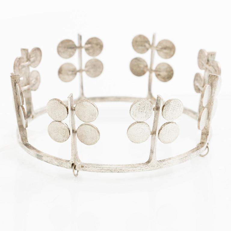 PA Lundahl-Terrs, a bridal crown, sterling silver, Växjö 1965.