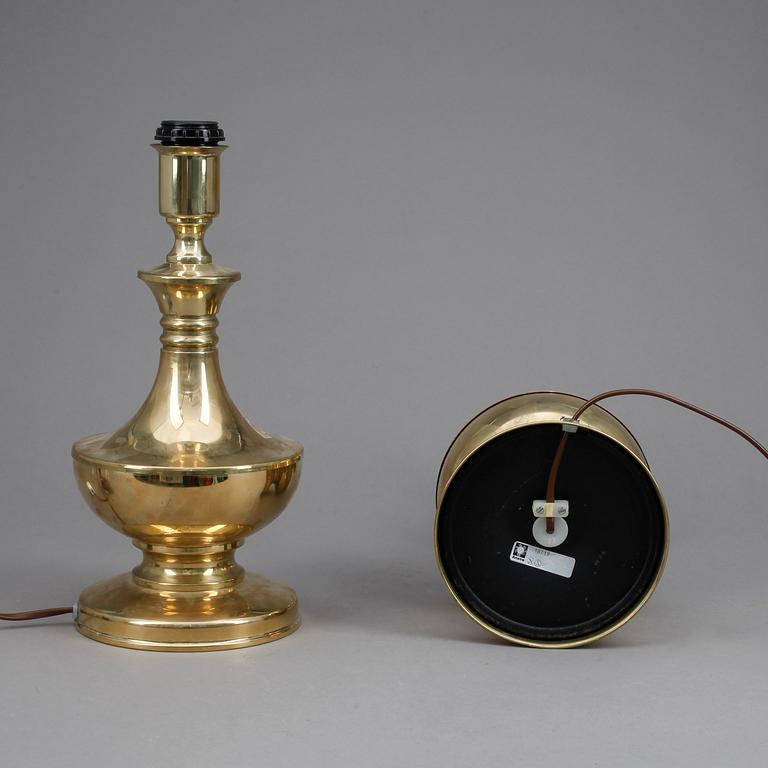 BORDSLAMPOR, ett par, Aneta, 1900-talets andra hälft.