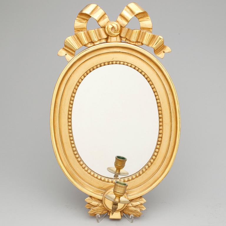 SPEGELLAMPETTER, ett par, gustaviansk stil, 19/2000-tal.