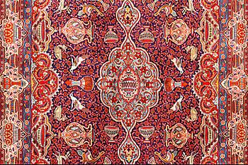 A Kashmar carpet, c. 415 x 285 cm.