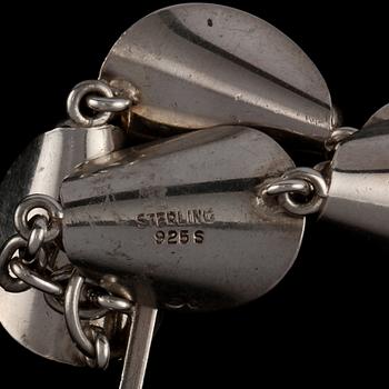 ARMLÄNK, sterlingsilver, 1900-talets andra hälft. Vikt 23 g.