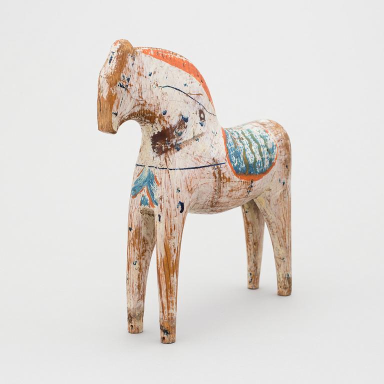 A painted folk art dala horse second half of the 19th century.