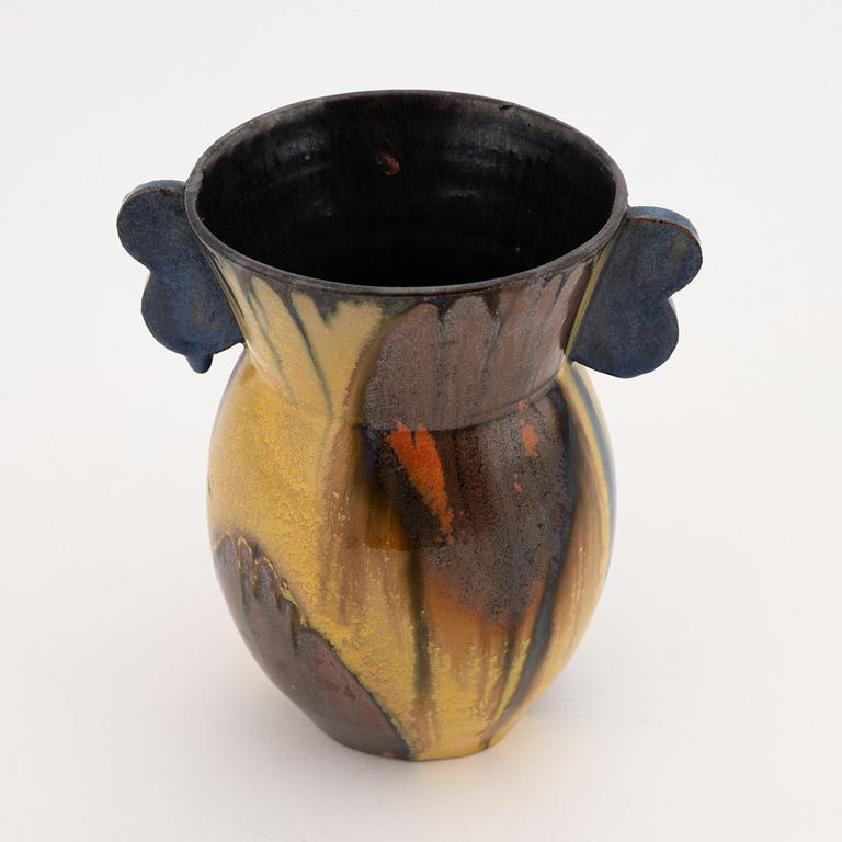 An 1930's earthenware vase, Goldscheider, Austria.