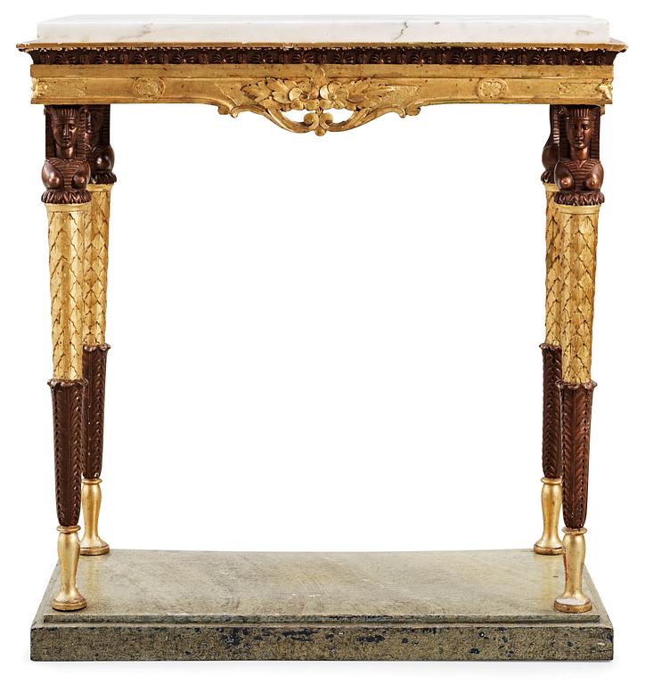 A late Gustavian circa 1800 console table.