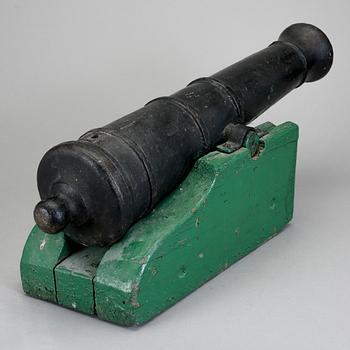SALUTKANON, gjutjärn, 1800-tal.