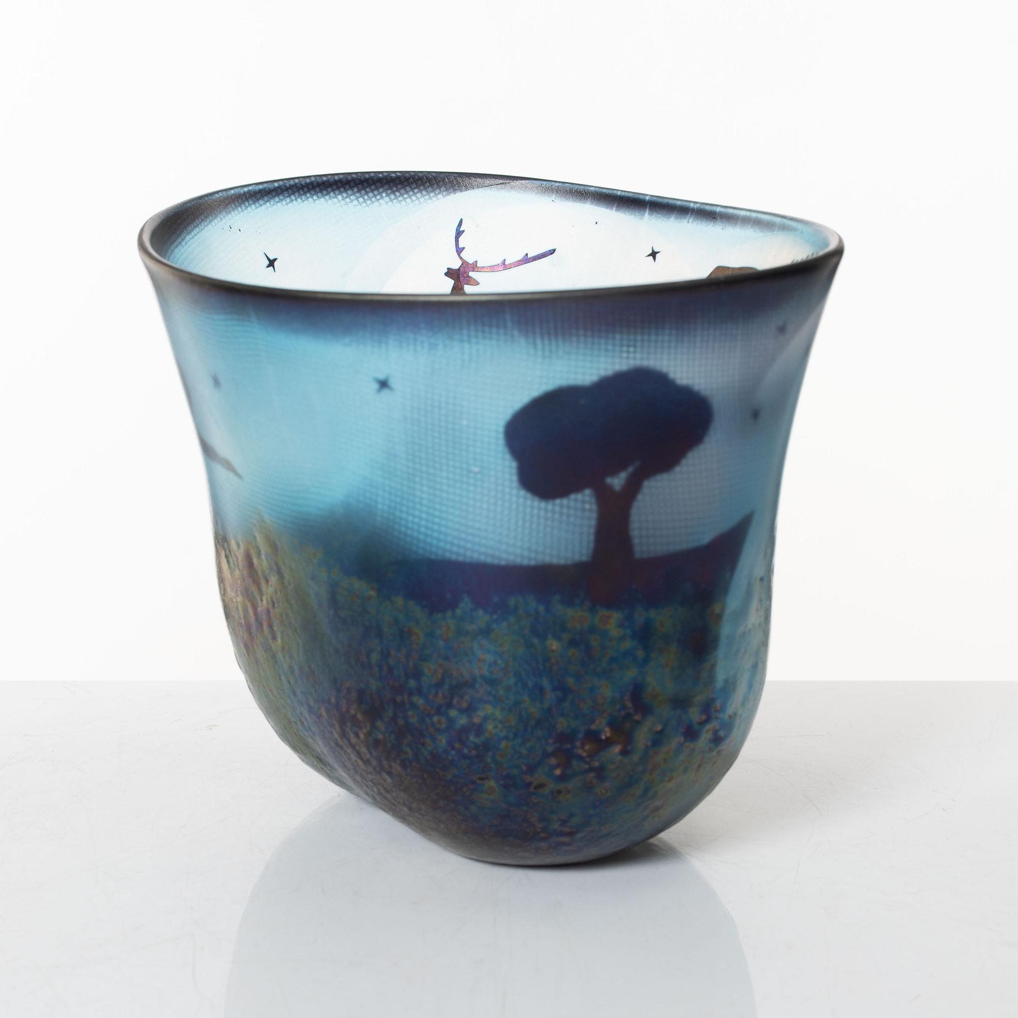 Bertil Vallien, a vase, Kosta.