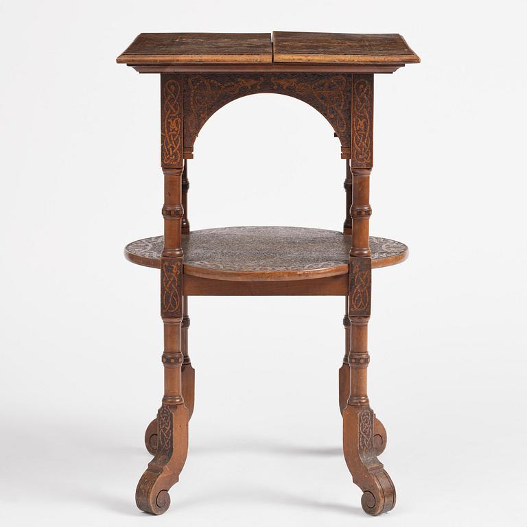 Table, probably Norway, Old Norse style, late 19th century.