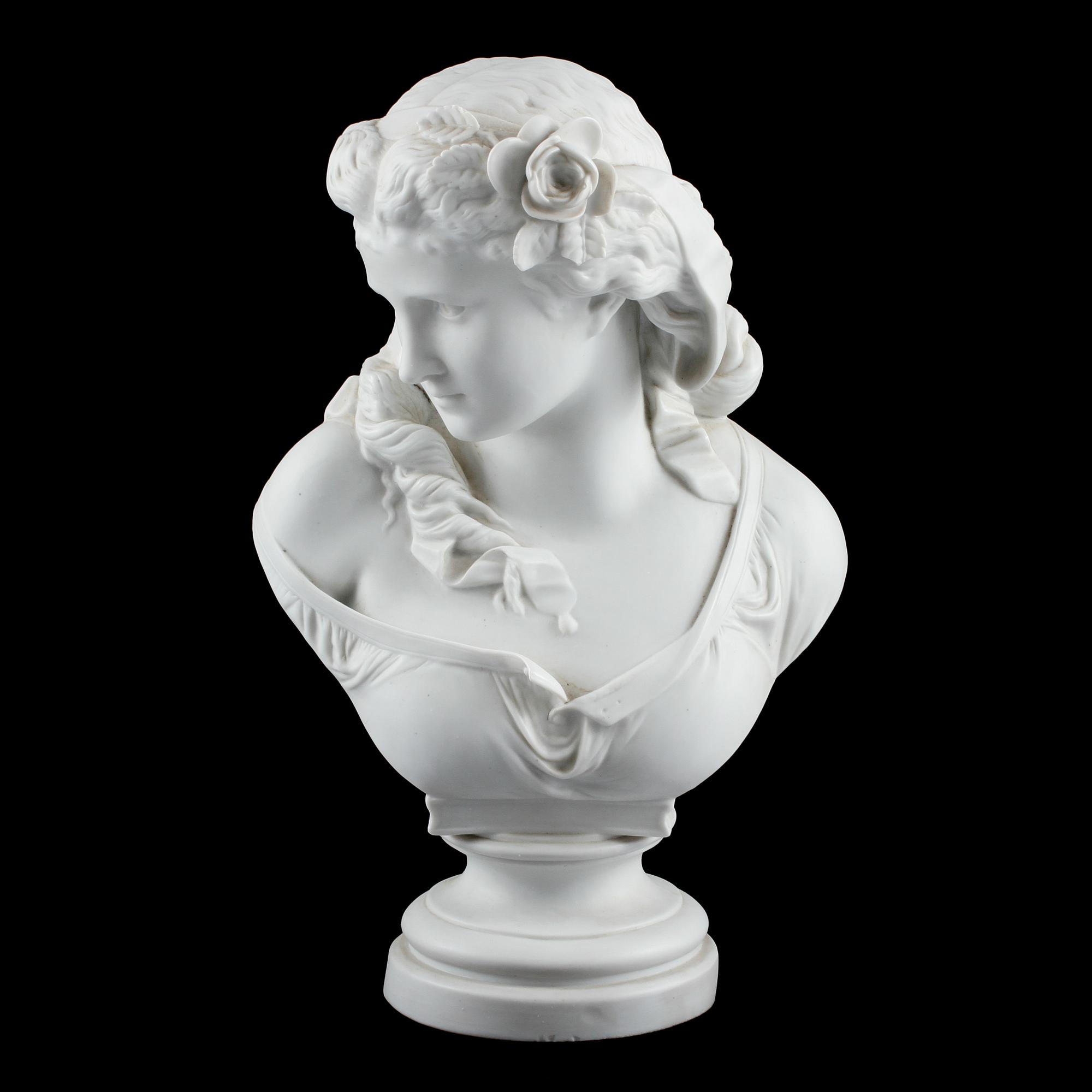 FIGURIN, parian, 1900-talets första hälft.