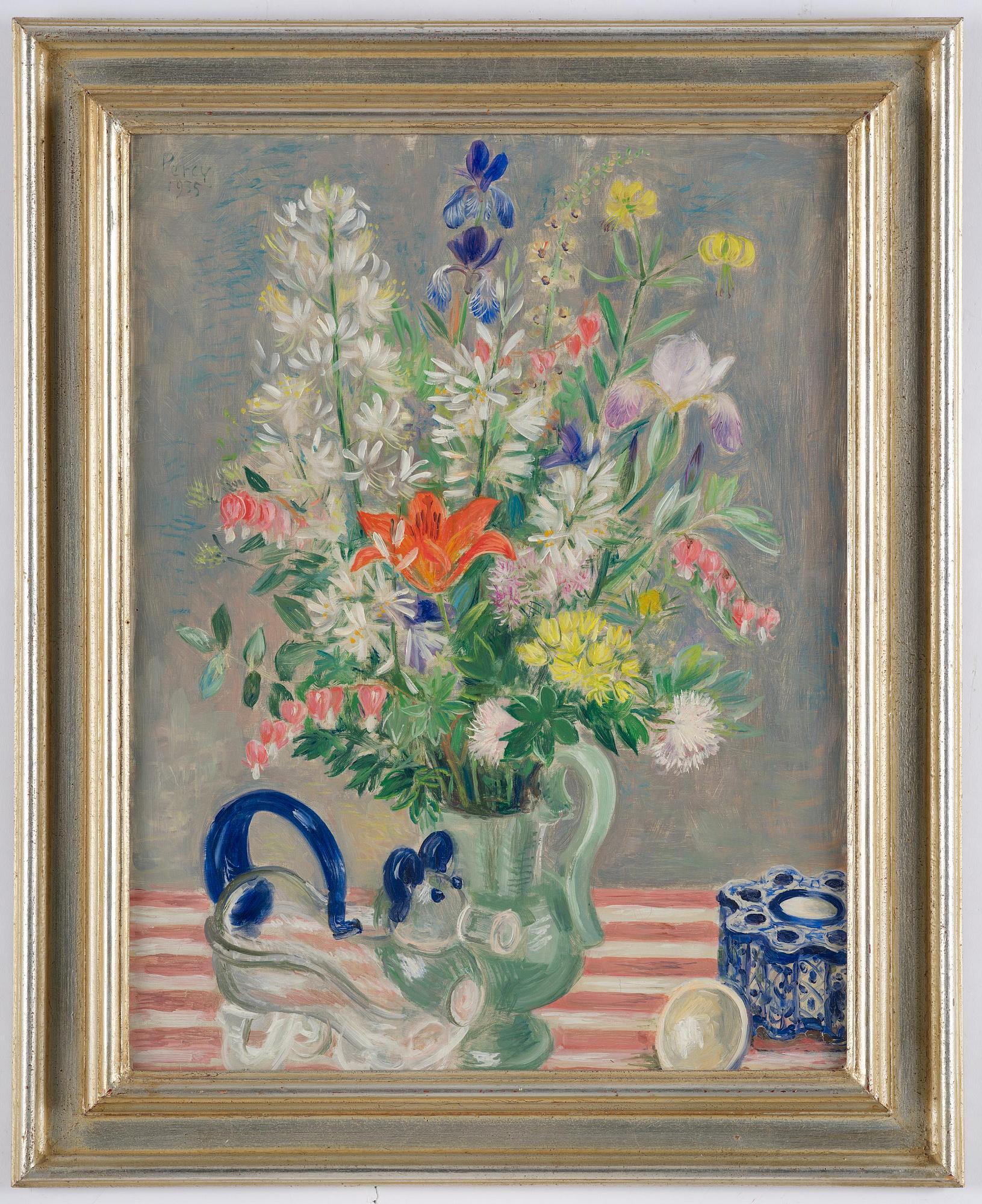 Arthur Percy, "Blommor och glashund".