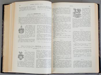 GUSTAF ELGENSTIERNA, 8 vol, Den introducerade Svenska adelns ättartavlor, vol I-VI resp VIII-IX, Stockholm 1925-36.