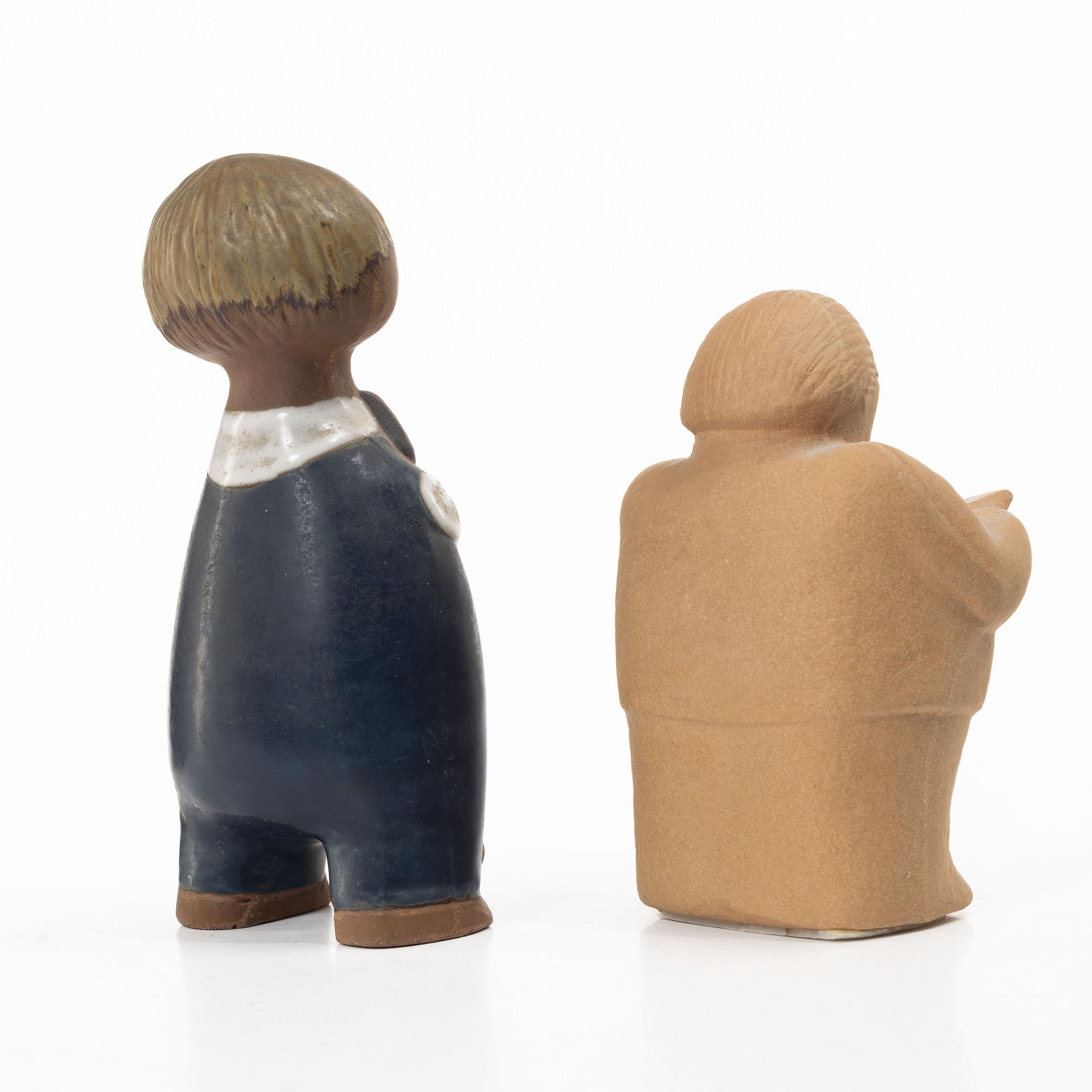Lisa Larson, six figurines, Gustavsberg.