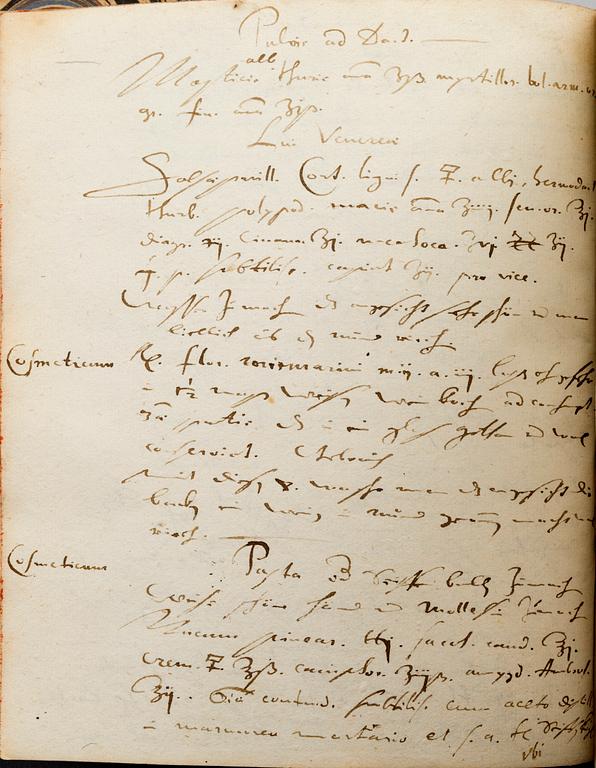 Manuscripts, from Queen Christina's 17th century library,  'Manuscript Medici I'.