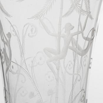 Edward Hald, an 'Urskogen' vase, Orrefors.