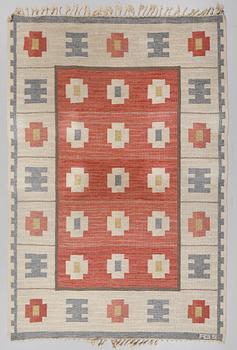 MATTA, rölakan, monogramsignerad AGS, (Anna-Greta Sjöqvist), omkring 1900-talets mitt, ca 244 x 169 cm.