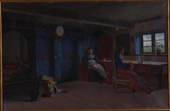 KULLE, JAKOB, olja på duk. Signerad och daterad 1886.
