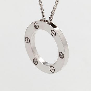 Cartier, kaulakoru, "Love", 18K valkokultaa, briljanttihiottuja timantteja.