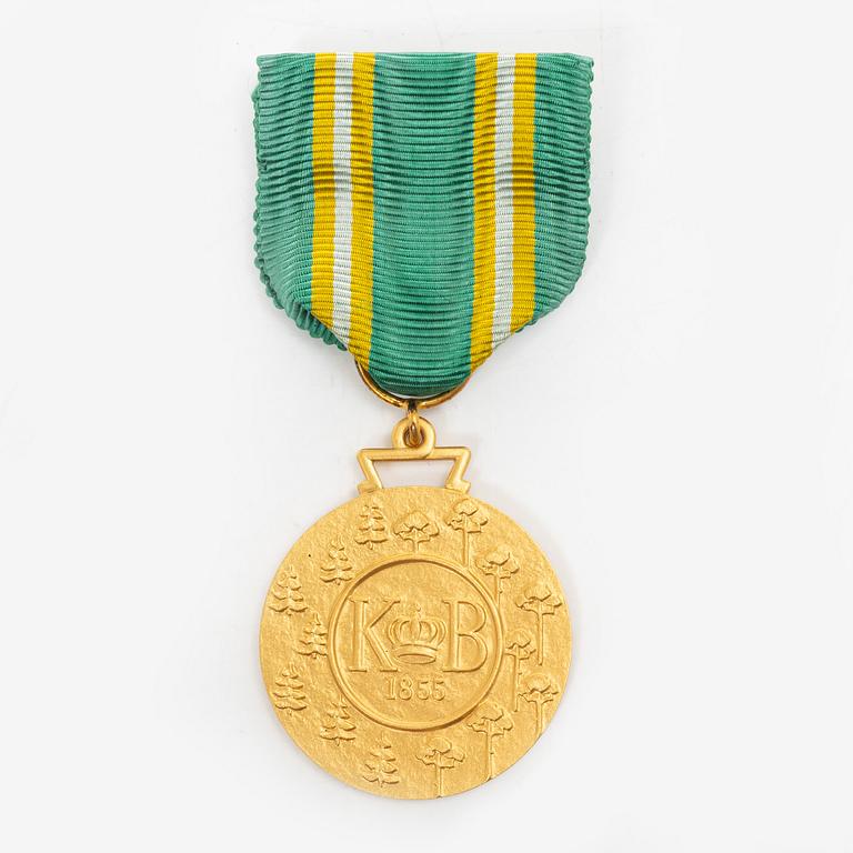 Medalj, 18K guld, Sporrong, Stockholm, 1958.