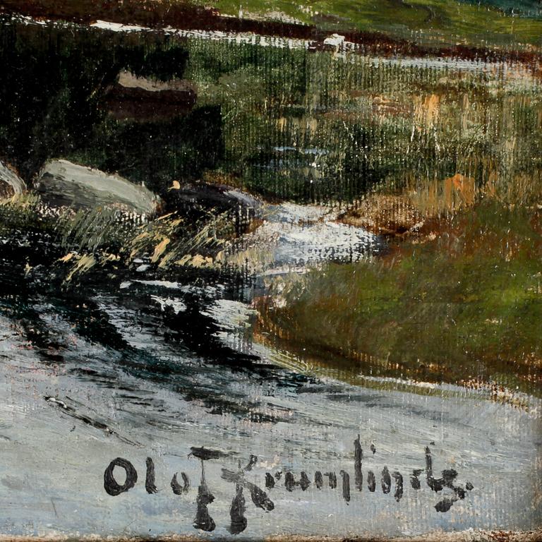 OLOF KRUMLINDE, olja på duk, sign.