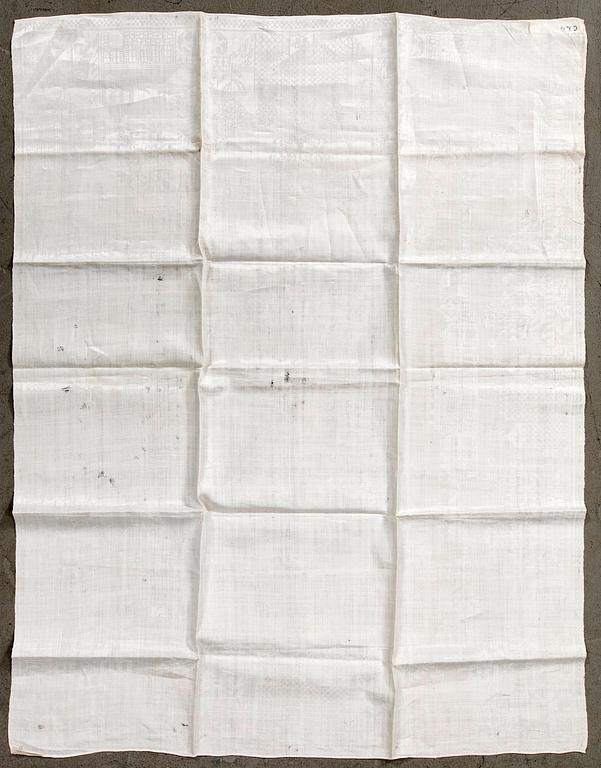Damask napkin, first half of the 19th century.