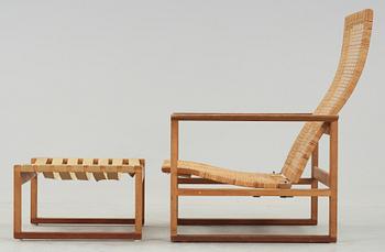 FÅTÖLJ samt FOTPALL, "2254", Børge Mogensen för Fredericia Møbelfabrik.