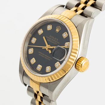 Rolex, Datejust, "Diamond Dial", wristwatch, 26 mm.