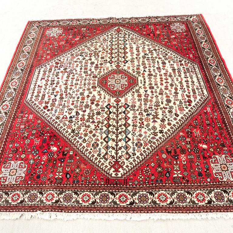 A semaitnique Abadeh carpet approx 201x200 cm.