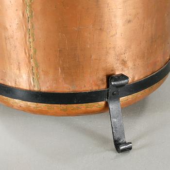 A 20th century copper vat.