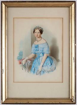 Woldemar Hau Attributed to, A young woman beside a window.