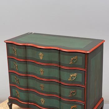 A baroque 18th century chest of drawers.