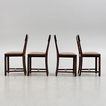 Four 1930's chairs, Sweden.