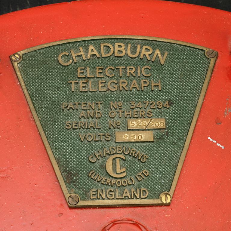 MASKINTELEGRAF, Chadburn Electric Telegraph, Liverpool, England, 1900-tal.