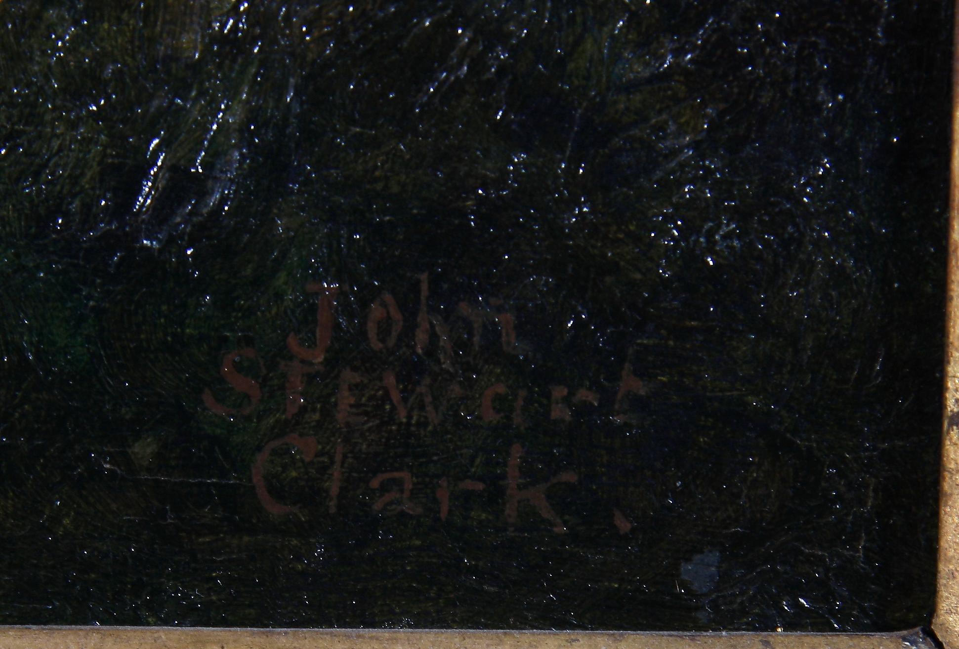 JOHN STEWART CLARK, olja på duk, sign, England omkring 1900.