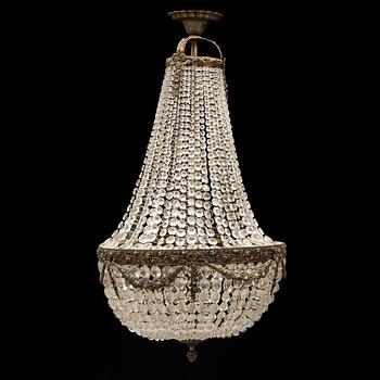An early 20th century ceiling light.