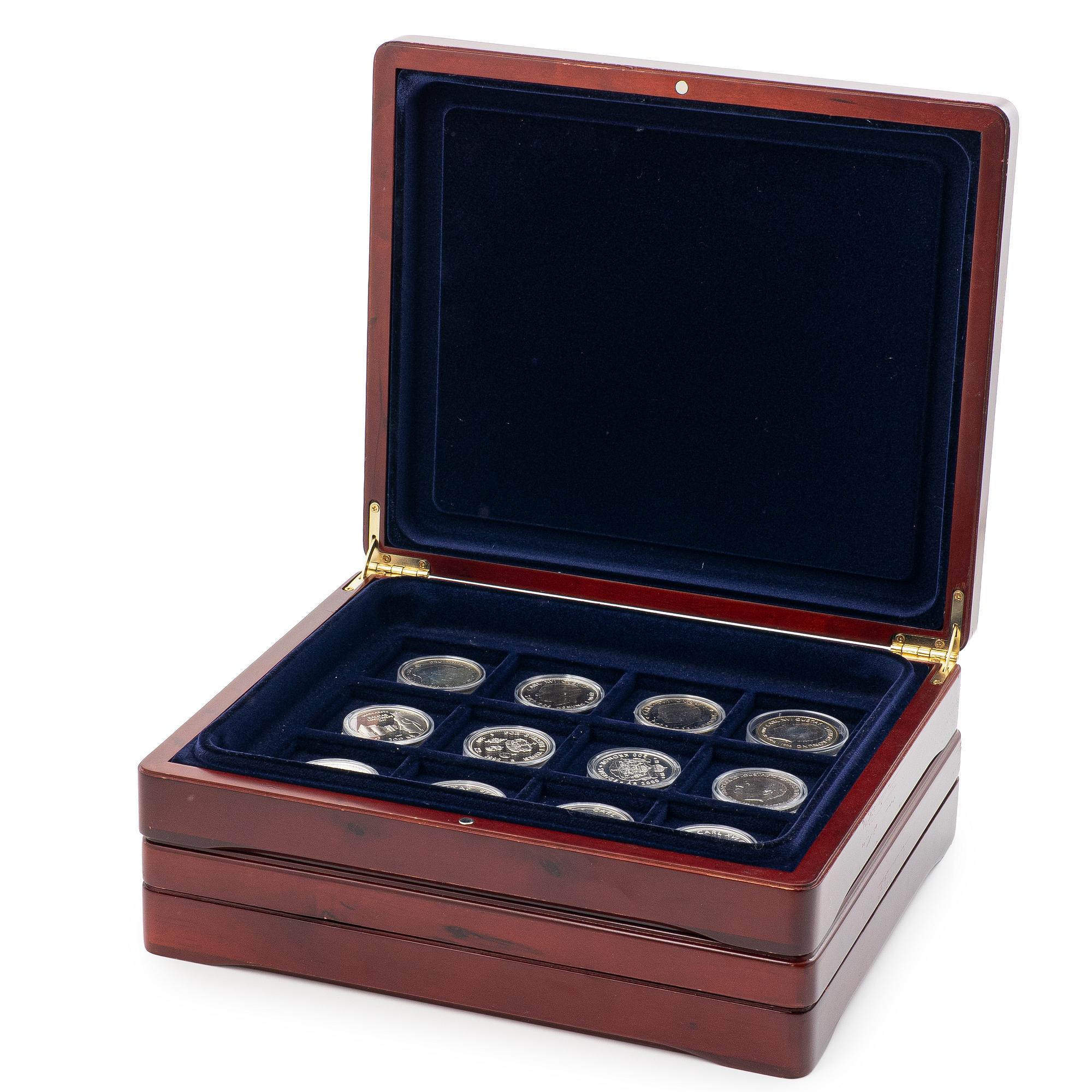 Minnesmynt, 24 st, Sverige, silver, 200 kr,