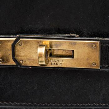 A Black 1970s Kelly 35 Bag.