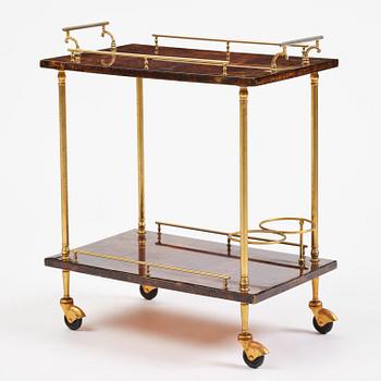 Aldo Tura, a serving trolley, Milan, Italy, 1960s-70s.