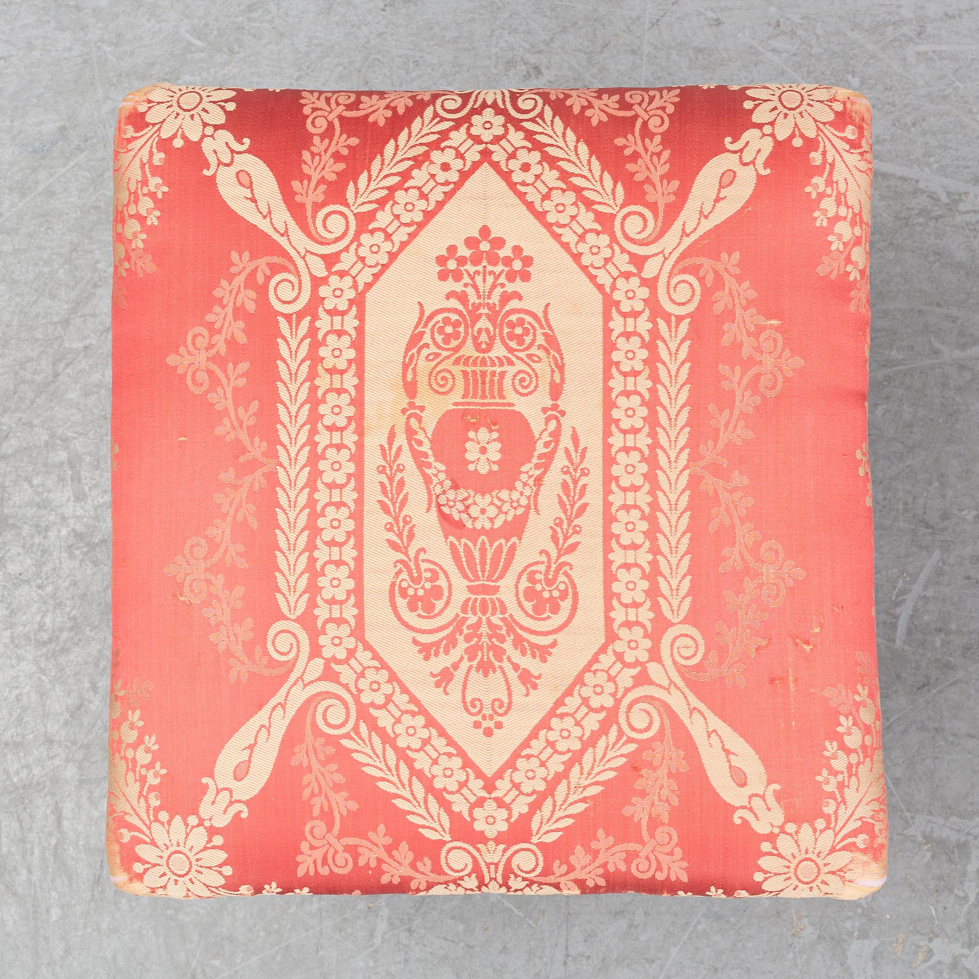 A Gustavian tabouret, decond half of the 18th Century.