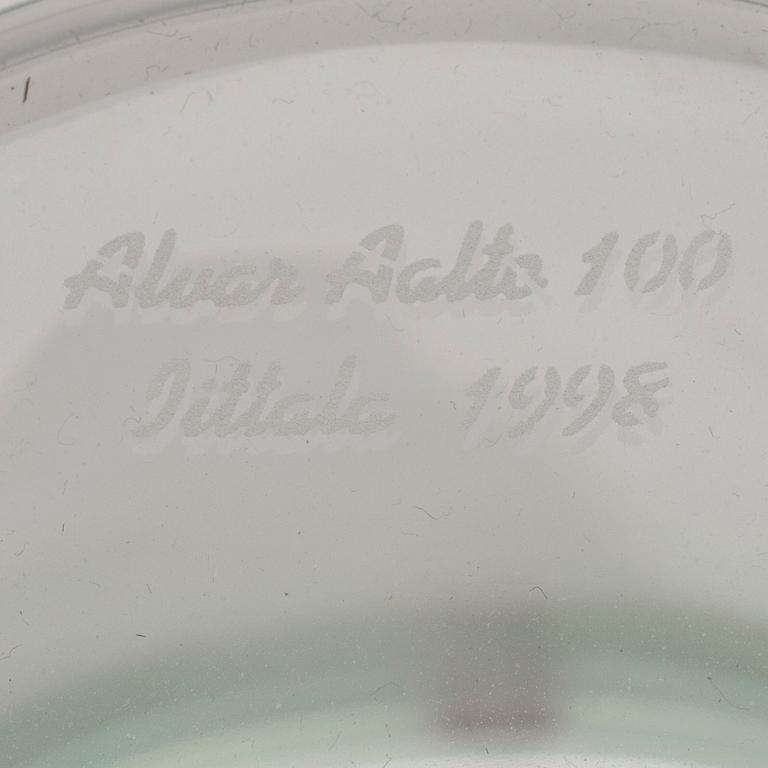 VASER, 2 st, "Savoy", graverad Alvar Aalto 100 Iittala 1998.