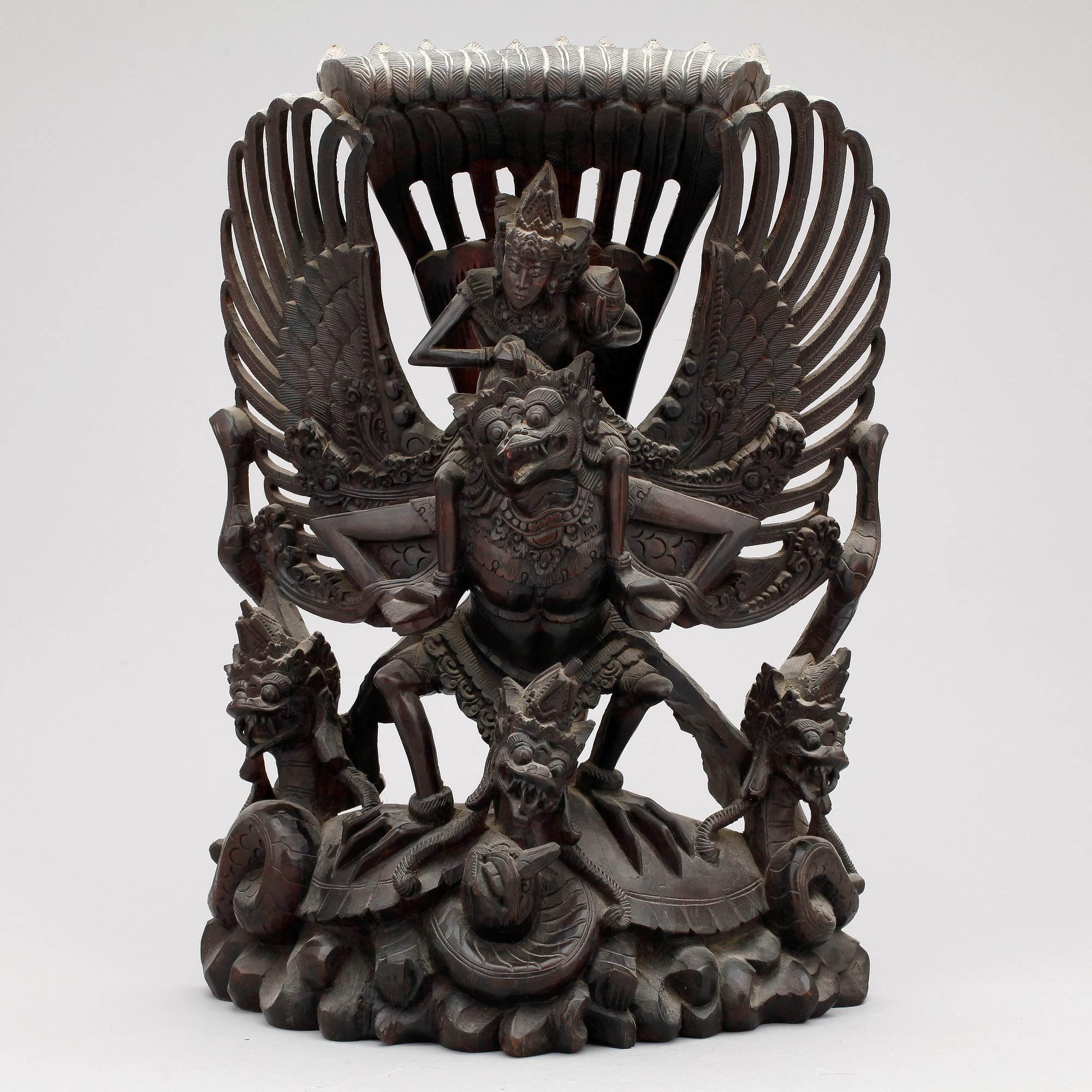 SKULPTUR, trä, Sydostasien, modern tillverkning.