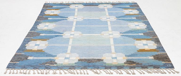 Ingegerd Silow, Rug “Dellen”, rölakan, approx. 283 x 193 cm, signed IS.