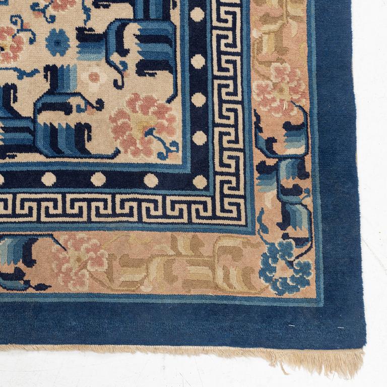 A rug, China, Antique Finish, c. 280 x 188 cm.