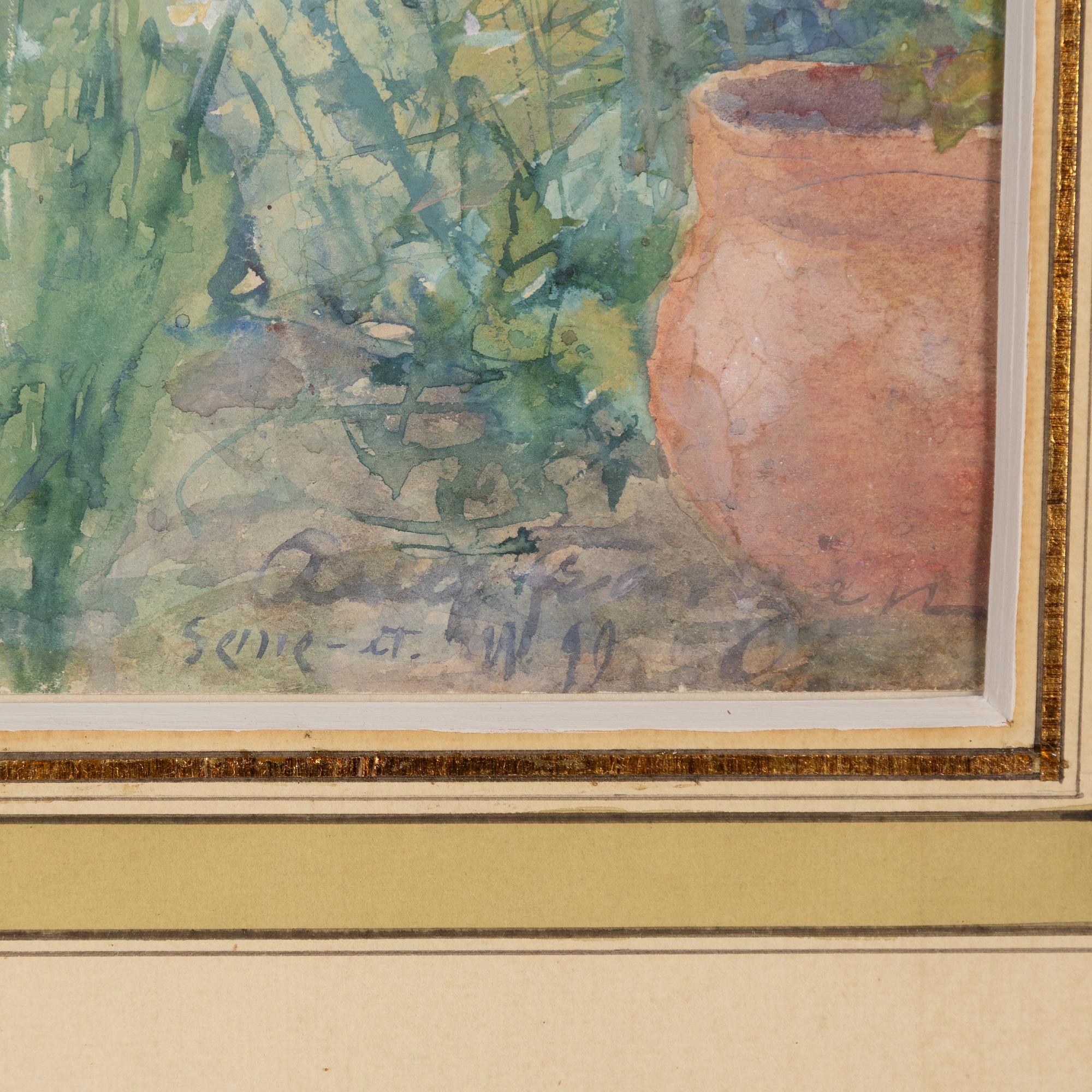 August Franzén, In the vegetable garden.