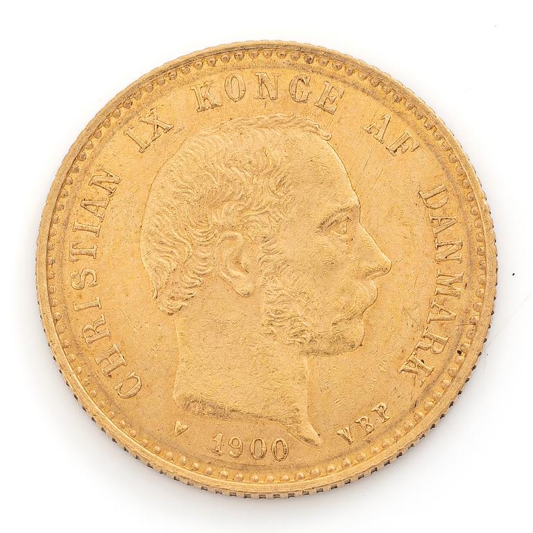 Guldmynt, Danmark, Christian IX, 10 kr, 1900,